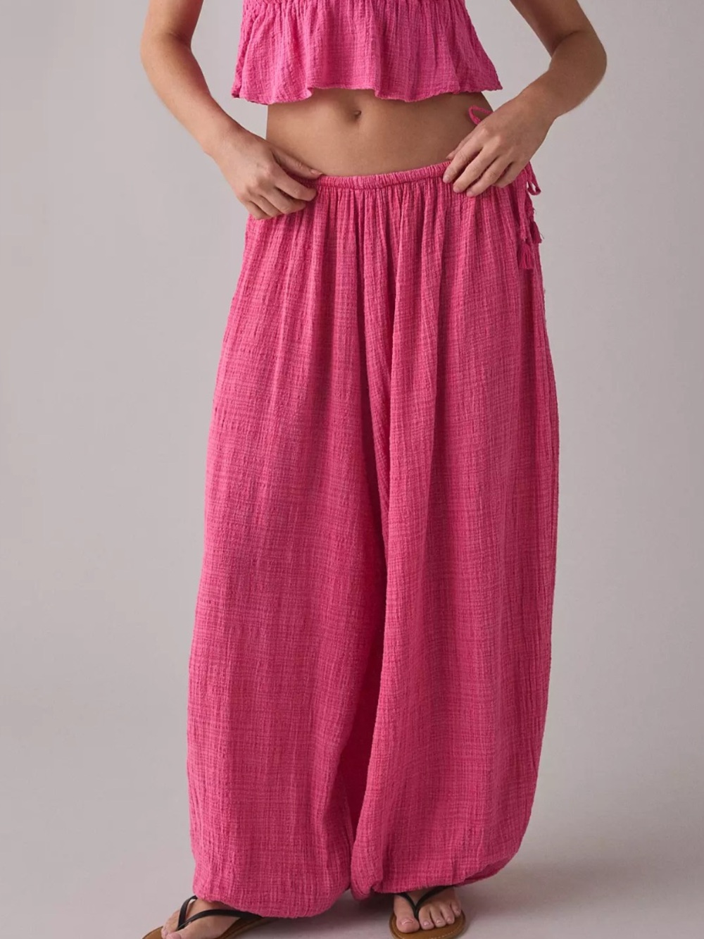 Urban Outfitters Out From Under Golden Hour Side-Tie Balloon Pants